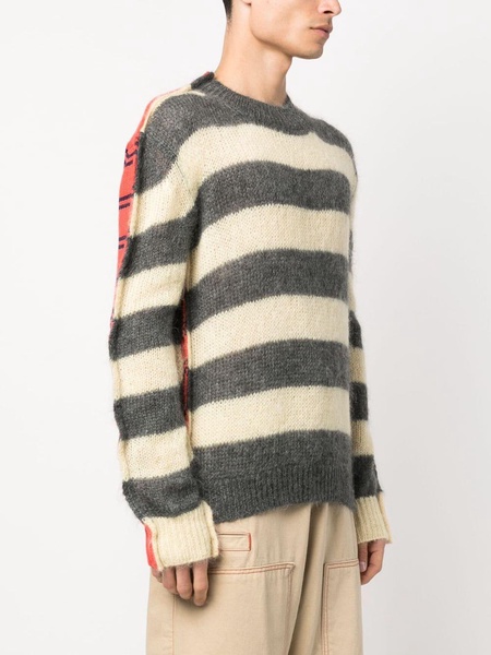 stripe-print knit jumper