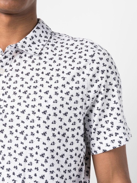 floral-print short-sleeved shirt 