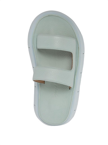 slip-on leather sandals