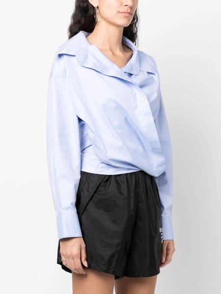 wrap cotton shirt