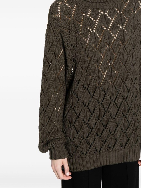 Suki Clementine open-knit sweater