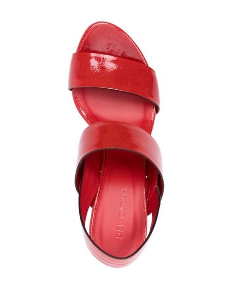 75mm patent leather sandals