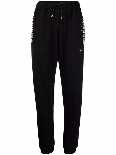 crystal iconic-plein track pants