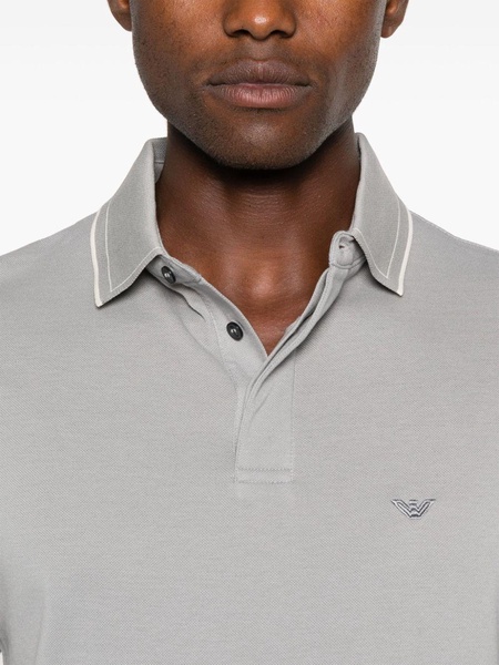 logo-embroidered polo shirt