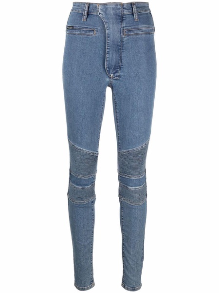 Iconic high waist biker jeans 