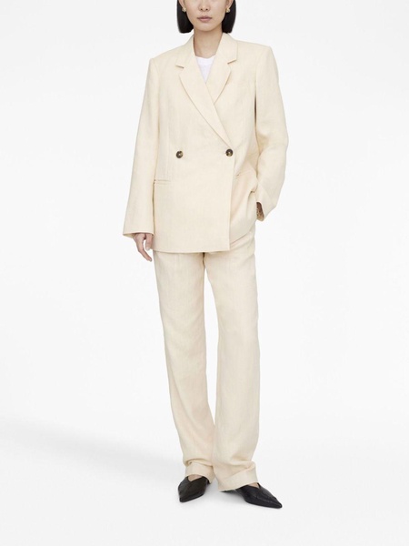 Jay linen straight-leg trousers