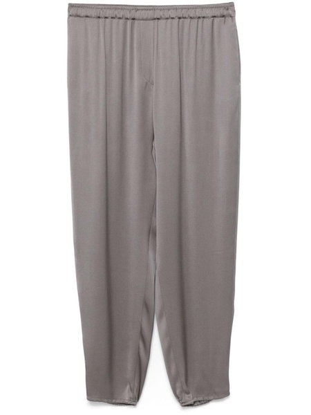 silk tapered trousers