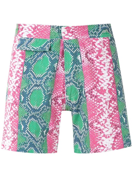 printed swimming shorts