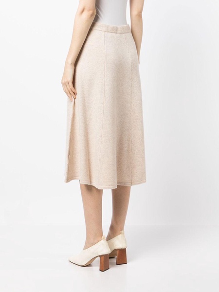 long flared wool-cashmere skirt