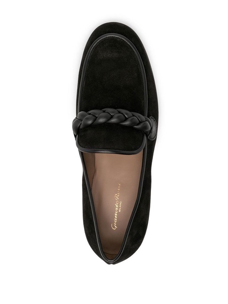 GIANVITO ROSSI Classic Black Moccasins for Men - SS23 Collection