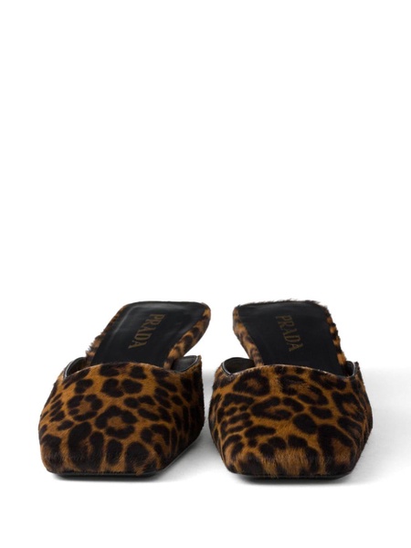 35mm leopard-print mules