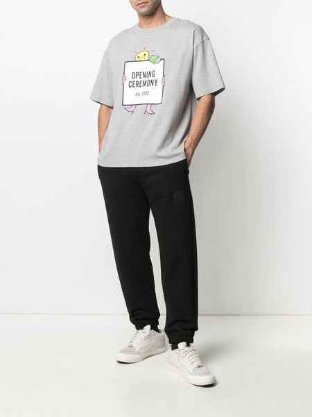 light bulb box logo print T-shirt