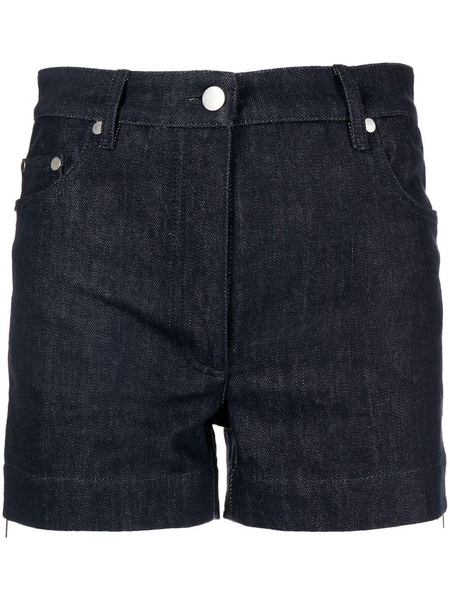 high-waisted denim shorts