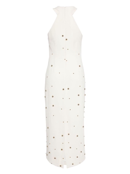 stud-embellished midi dress