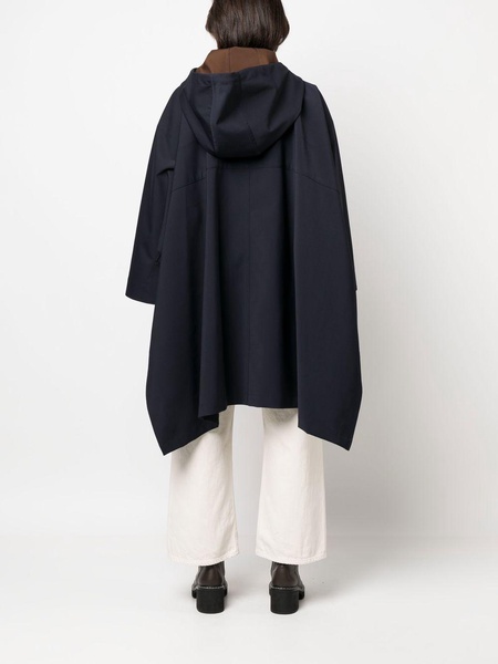 hooded poncho coat