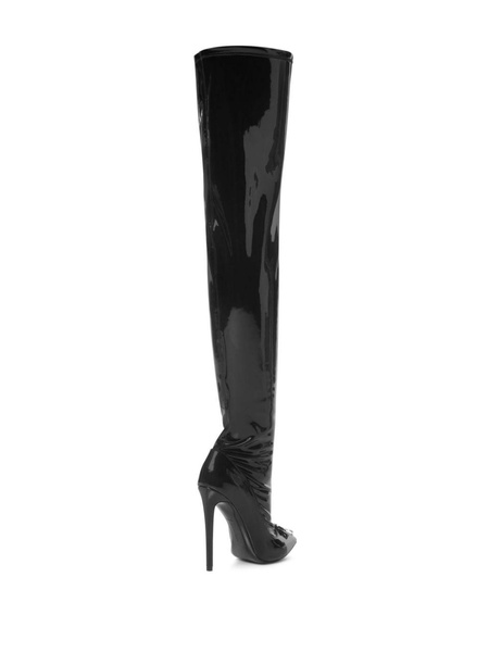 Plein latex boots 