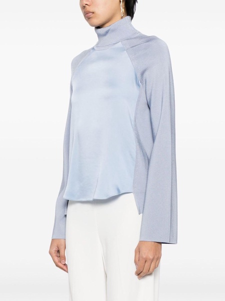 Mateo panelled turtleneck top