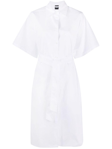 short-sleeve cotton shirt dress