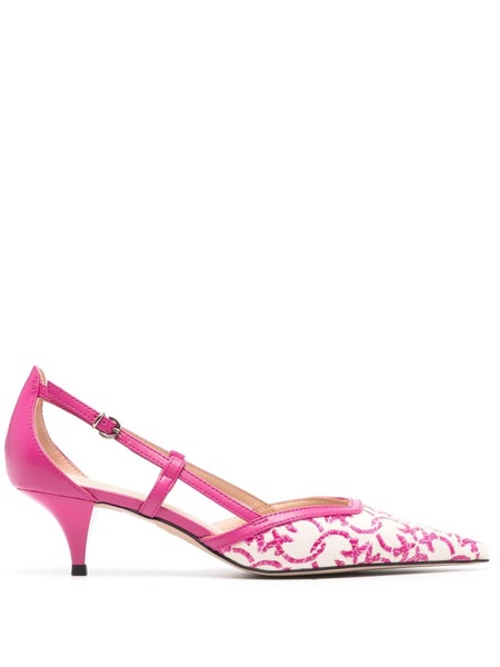 50mm Love Birds-jacquard pumps