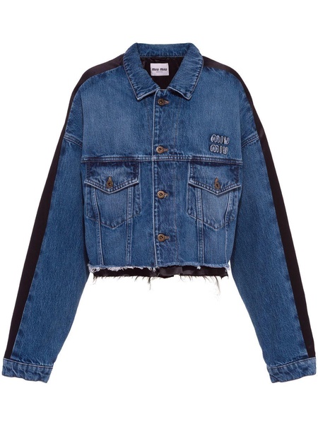 logo-patch denim jacket