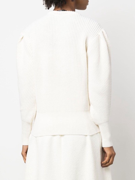 chunky ribbed-knit jumper