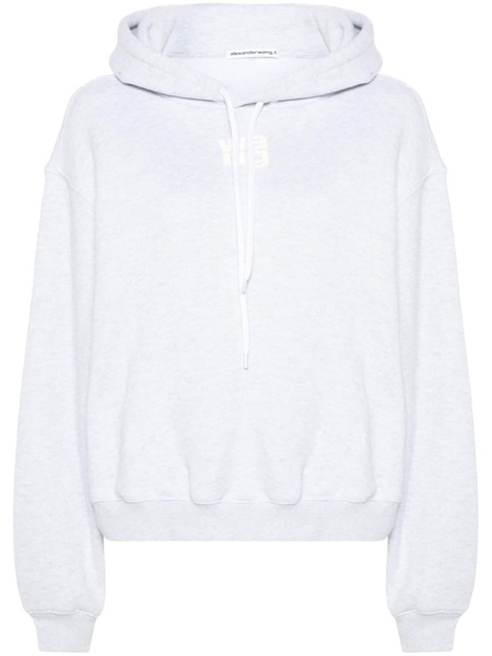 logo-print cotton hoodie