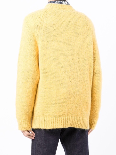 long-sleeve knitted jumper