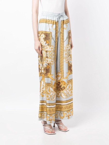 Palazzo Pride silk trousers