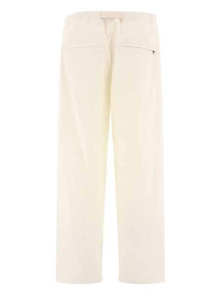 belted straight-leg trousers