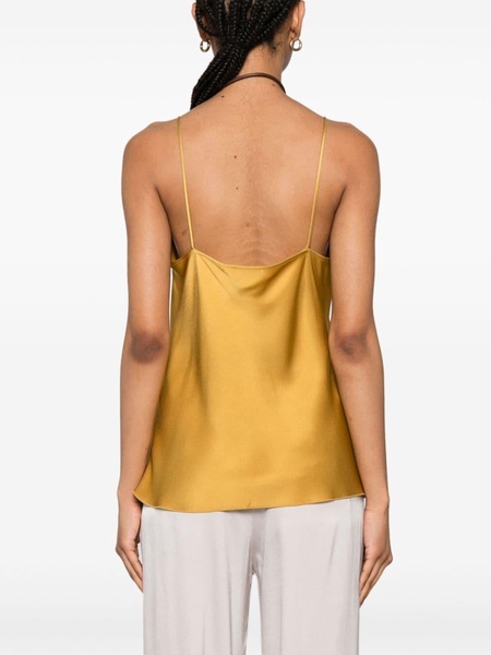 spaghetti-strap satin top