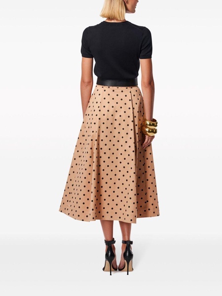 polka dot A-line skirt