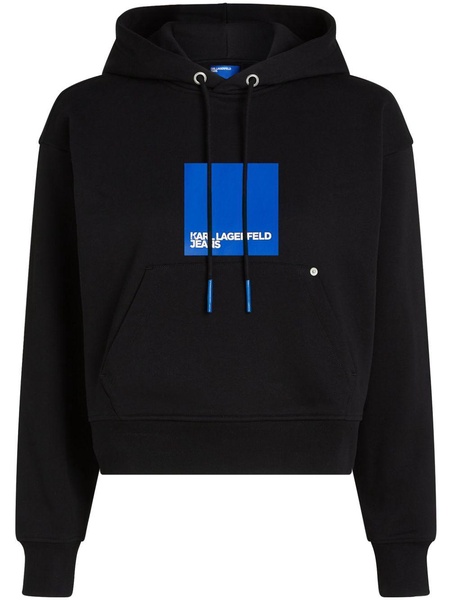 box-logo organic-cotton hoodie