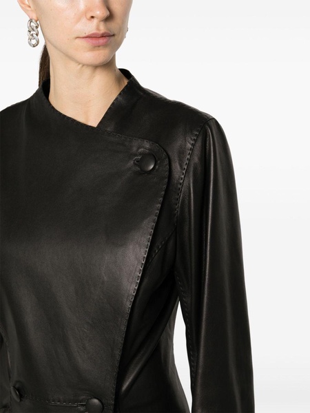 ´Sirrena leather coat