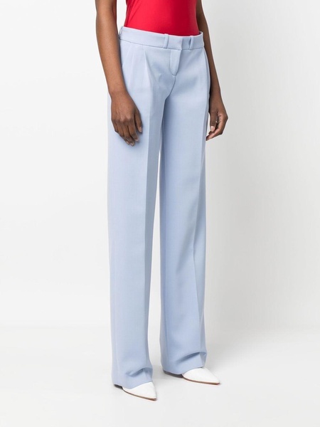 straight-leg tailored trousers