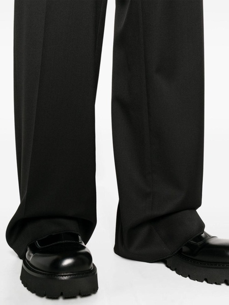 high-waist wide-leg trousers