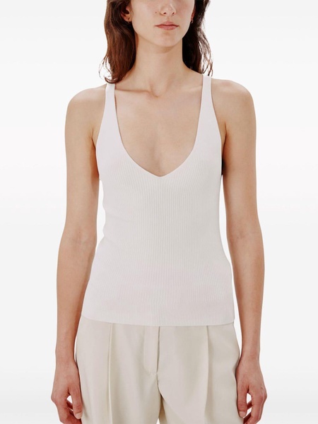 ribbed-knit tank top