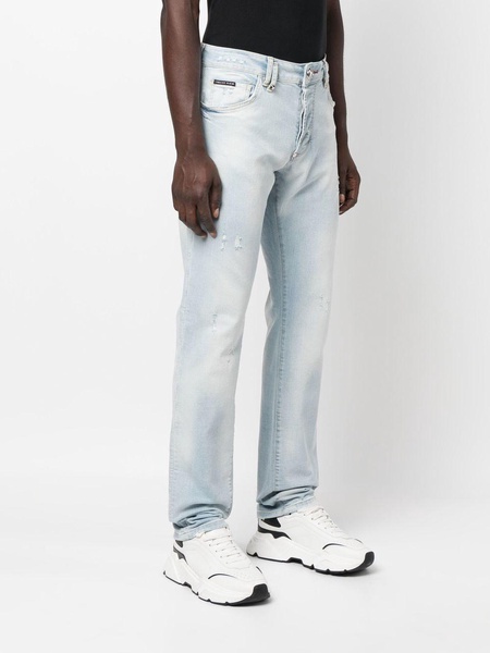 straight-leg jeans