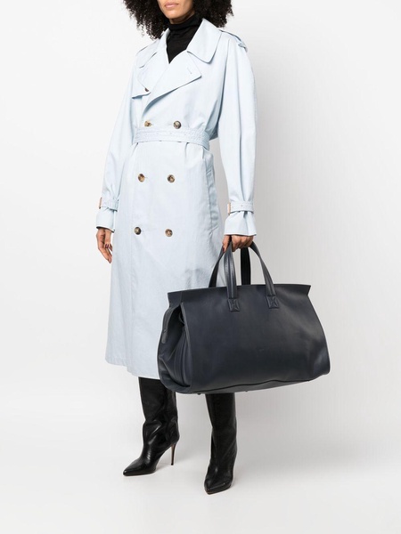 leather zip-up holdall