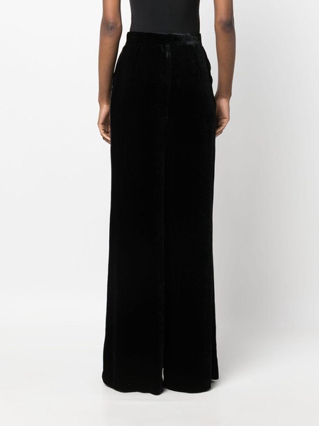 velvet palazzo trousers