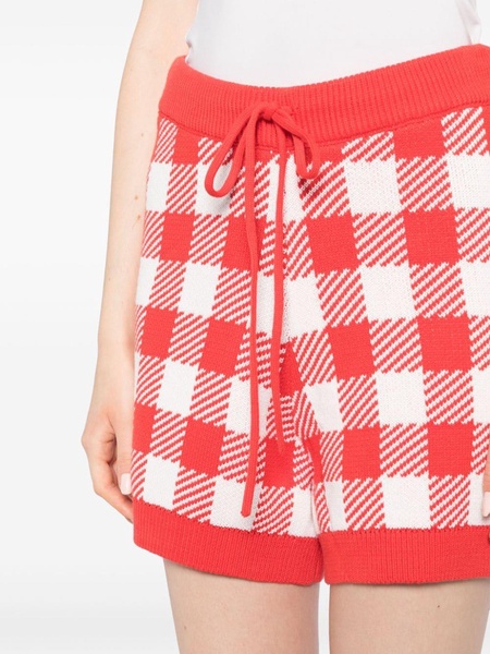 gingham knit Shorts