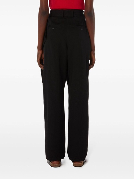 belted draped trousers