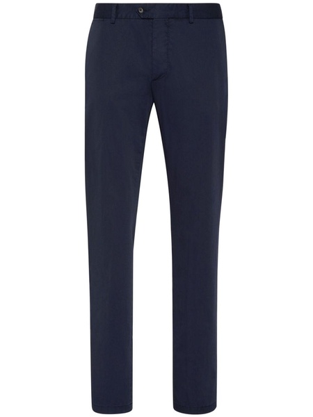 mid-rise slim-fit chinos