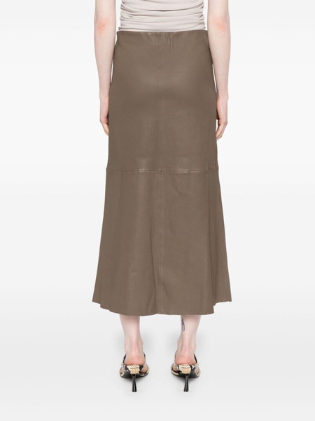 Simoas leather maxi skirt