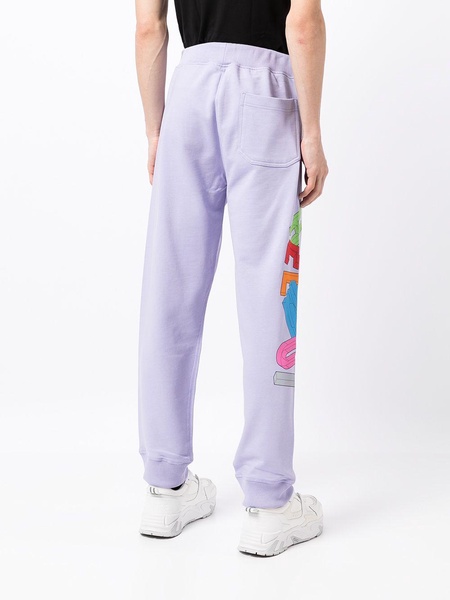 3D logo cotton track pants