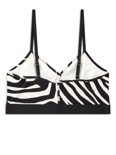 Optical Zebra Print modal signature bralette