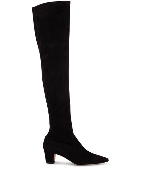 knee-length pointed boots