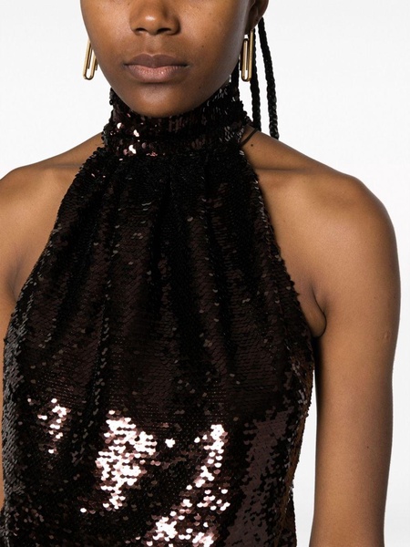 sequinned halterneck body