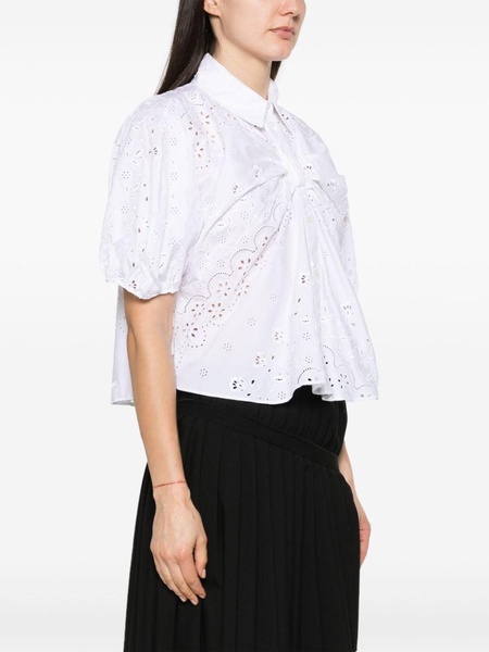 broderie anglaise cotton blouse