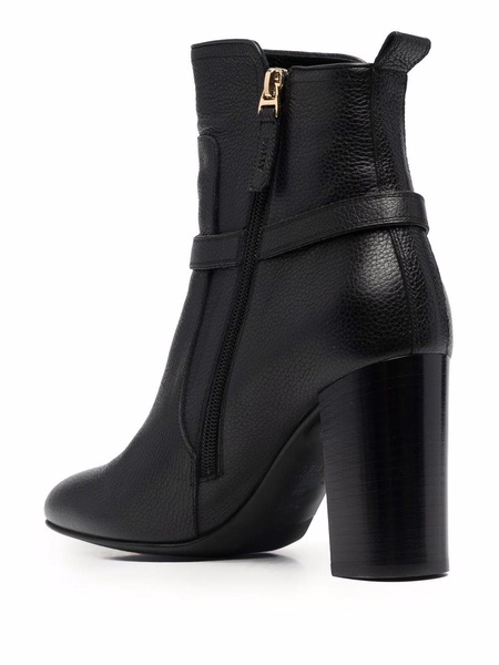 high-heel leather boots