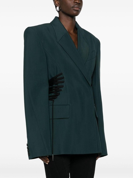 drawstring-fastening blazer